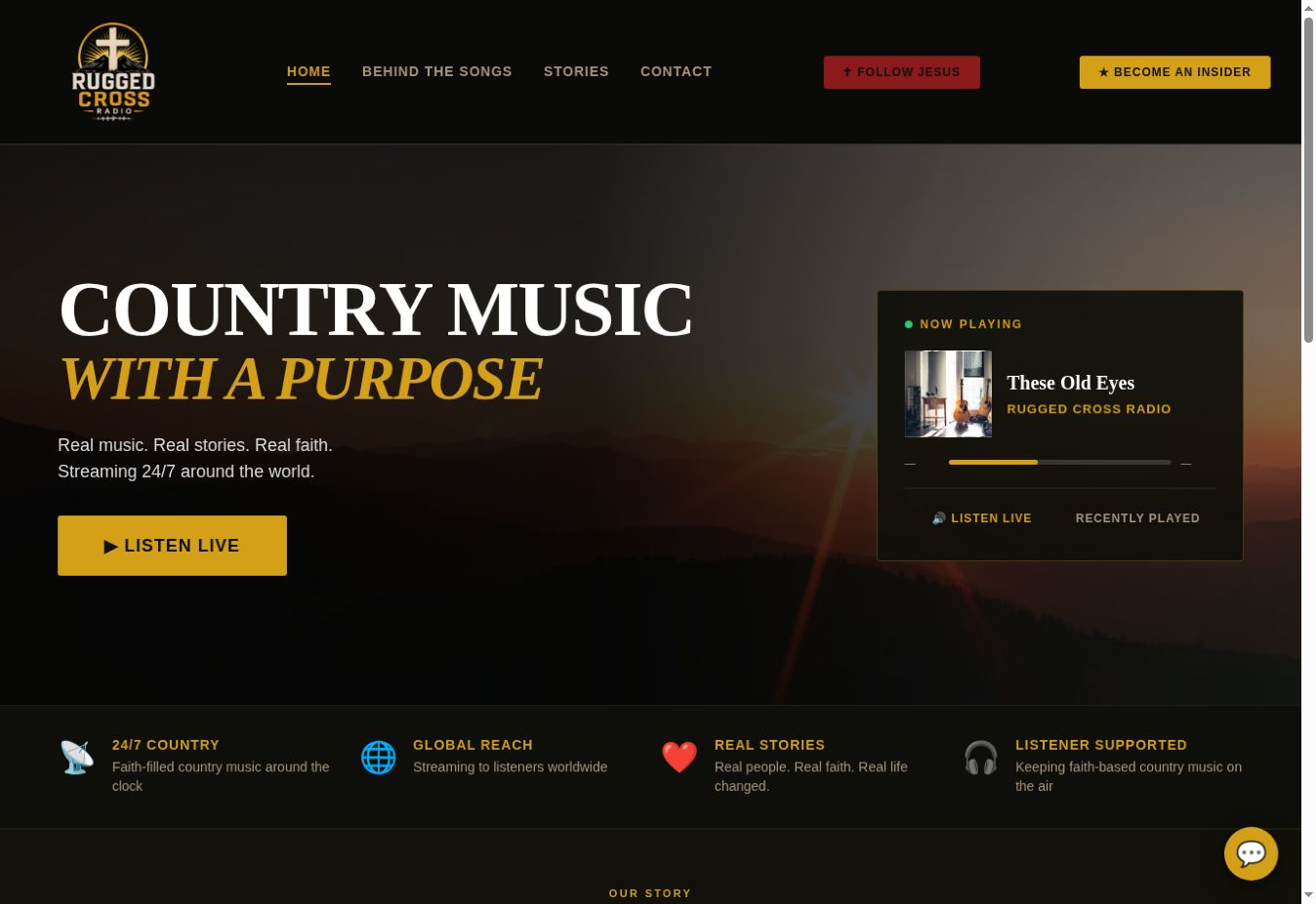 Rugged Cross Radio — actual project screenshot